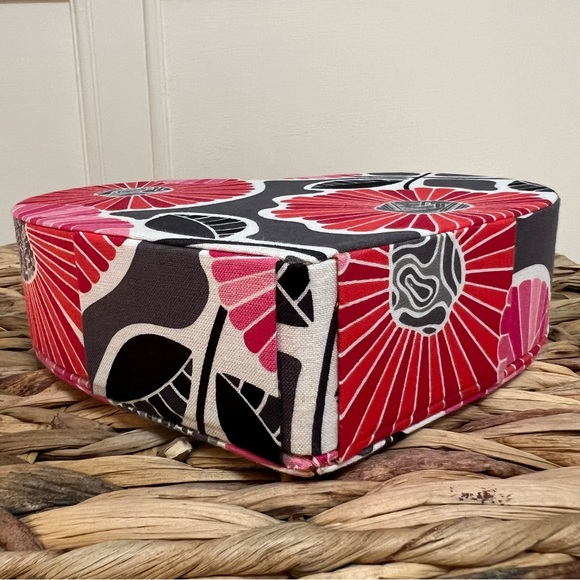 Vera Bradley Cherry Blossoms Heart To Heart Jewelry Case Box. - Picture 6 of 7